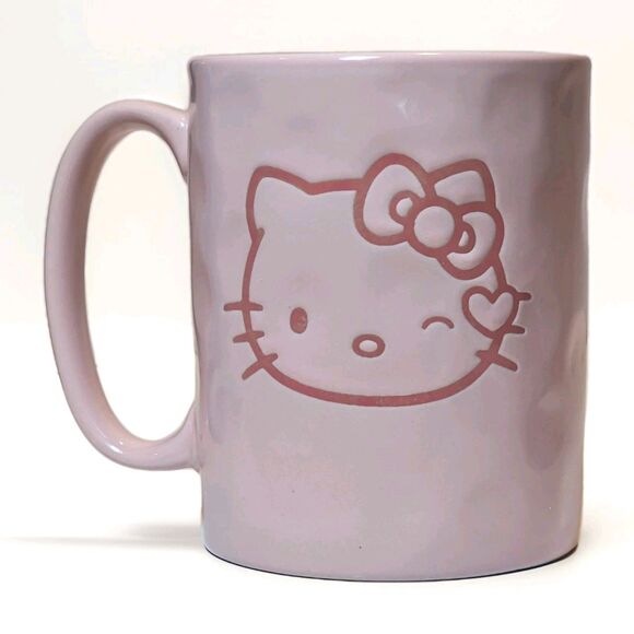 Hello Kitty Pink Ceramic Mug 17oz – Sanrio Japan Kawaii Coffee Cup Cute Gift - Picture 1 of 6